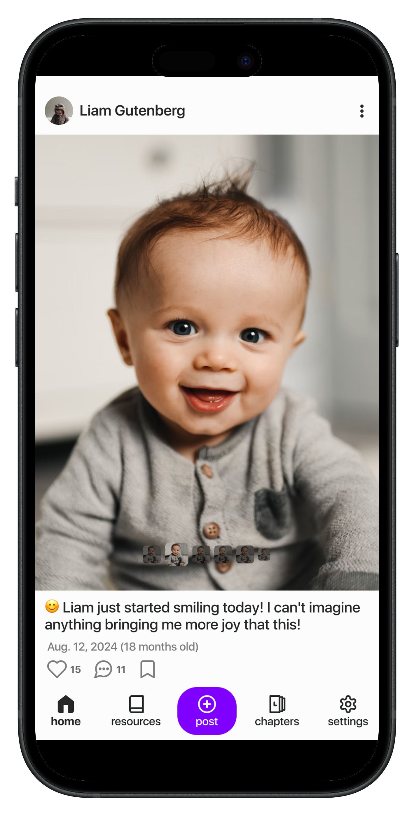 Growbook lets you share your child's journey with those that matter